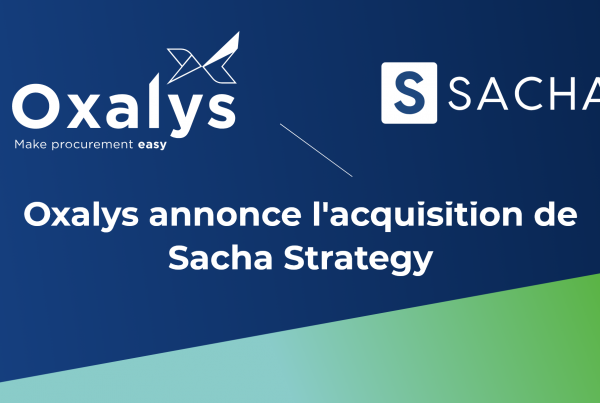 Visuel - Annonce de l'acquisition de Sacha Strategy par le groupe Oxalys
