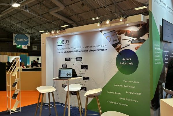 Visuel Stand COBuy lors des Salons Solutions 2024