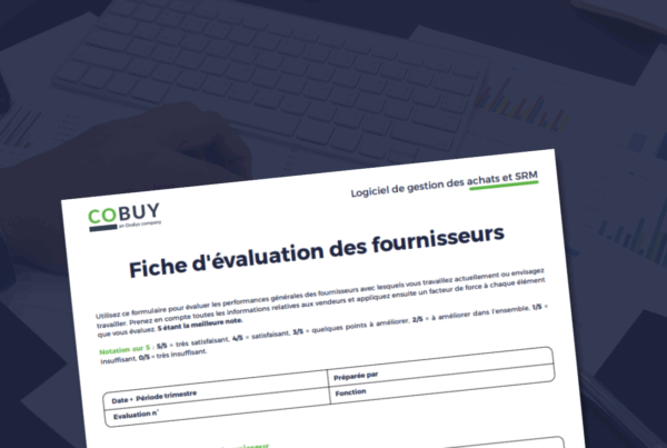 Fiche d'évaluation des fournisseurs PDF - Illustration article